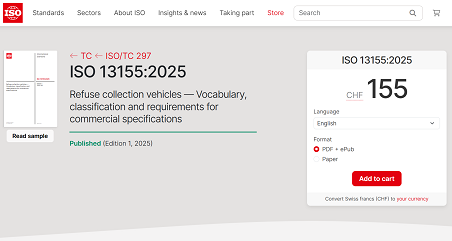 歷史性突破 | 盈峰環(huán)境主導(dǎo)！首個由中國企業(yè)牽頭編制的環(huán)衛(wèi)裝備ISO國際標(biāo)準(zhǔn)正式發(fā)布！